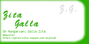 zita galla business card